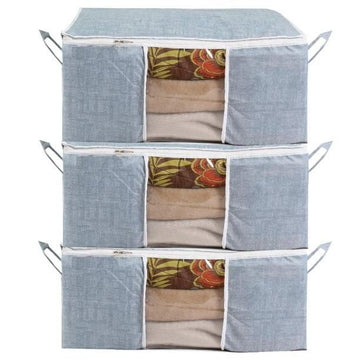 Storage Organizer- Solid Non Woven Storage Organizer (Set of 3)