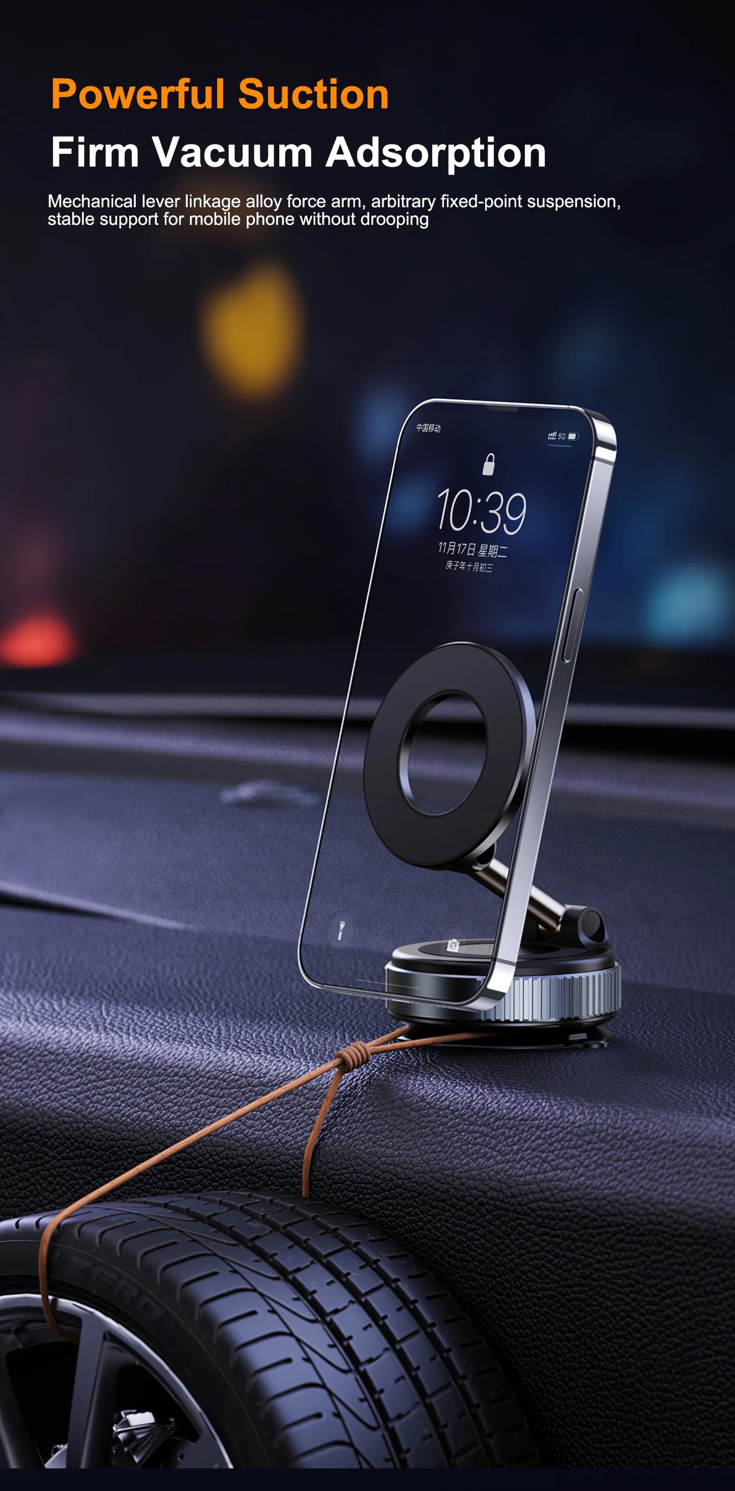 Vacuum Suction Magnetic Bracket