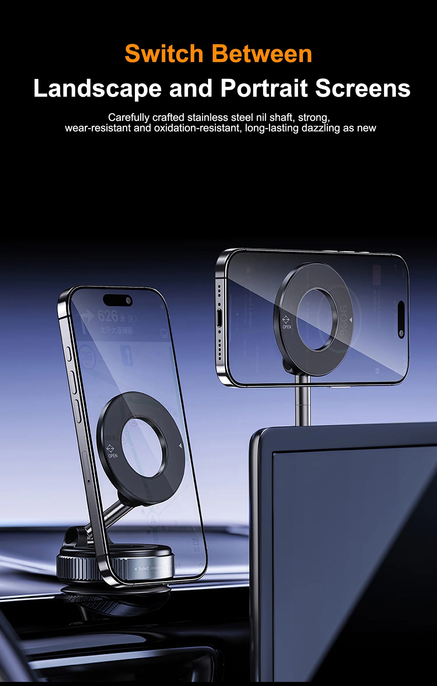 Vacuum Suction Magnetic Bracket
