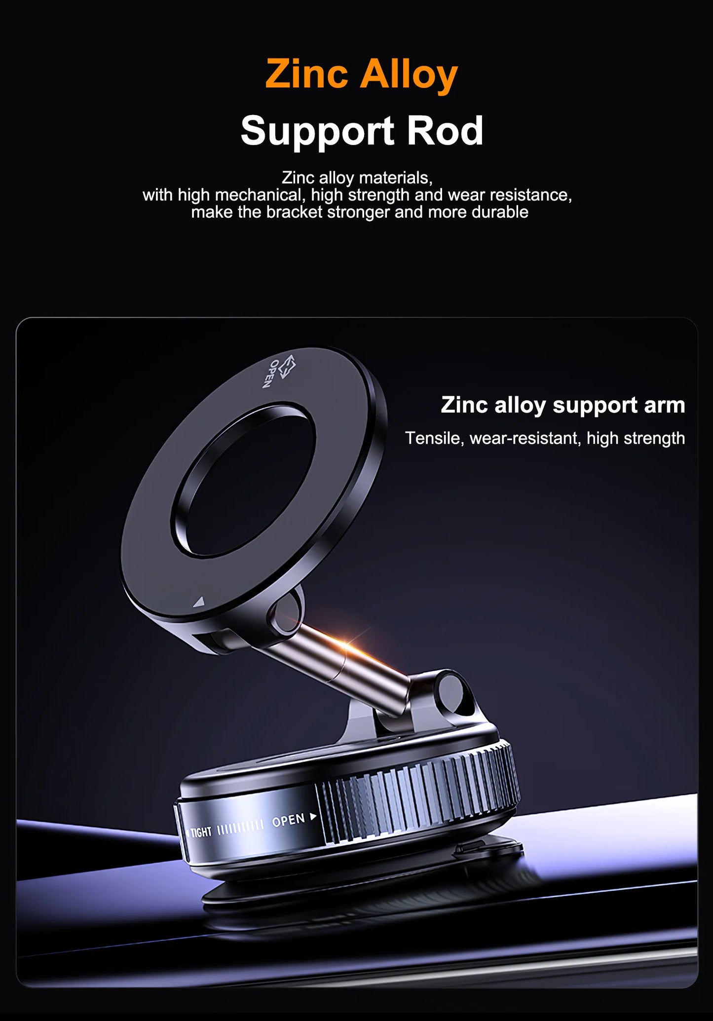 Vacuum Suction Magnetic Bracket