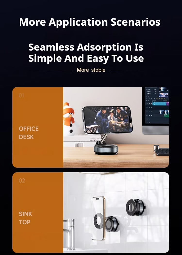 Vacuum Suction Magnetic Bracket